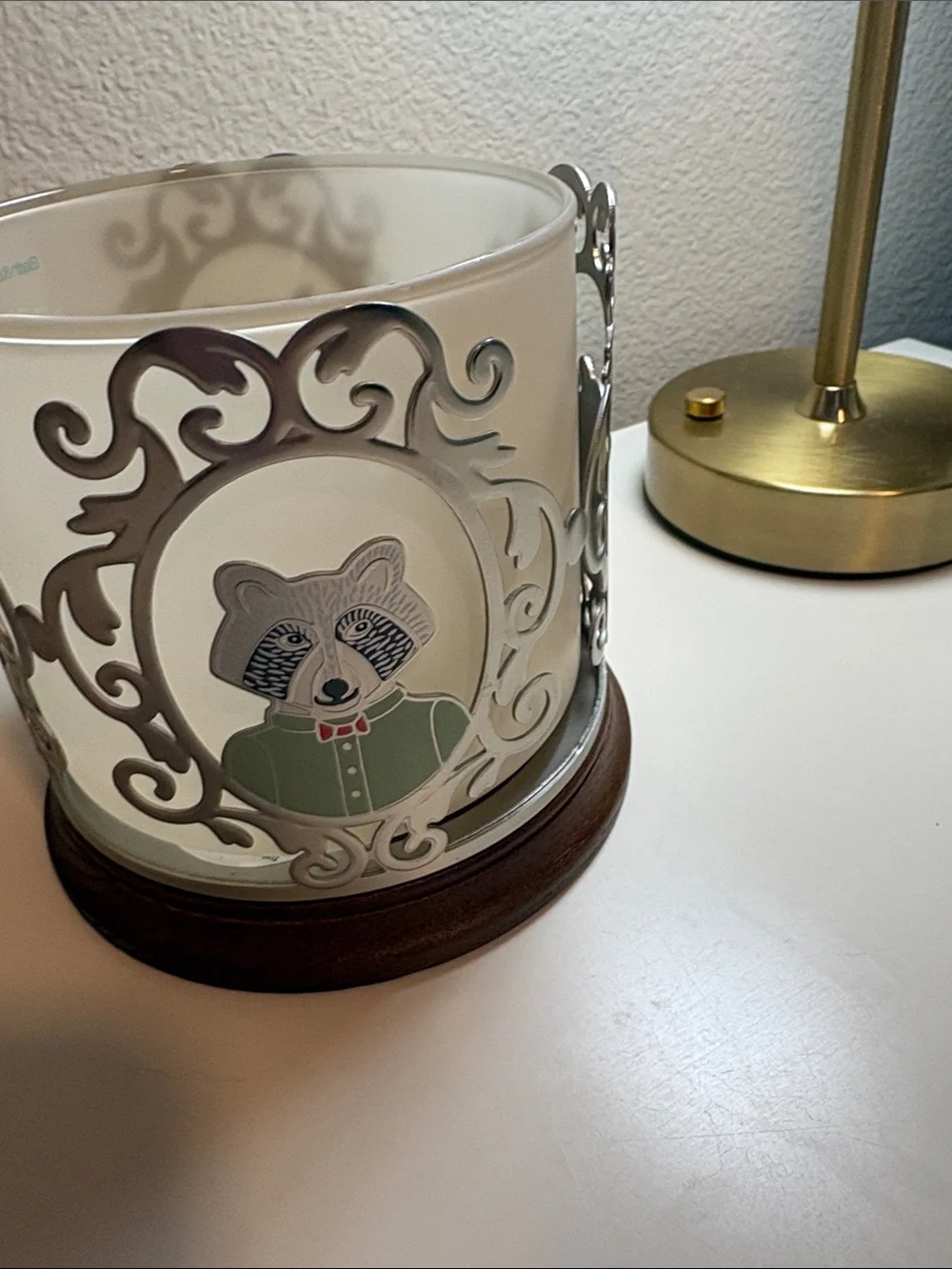 Rare! Bath & Body Works forest critters candle holder